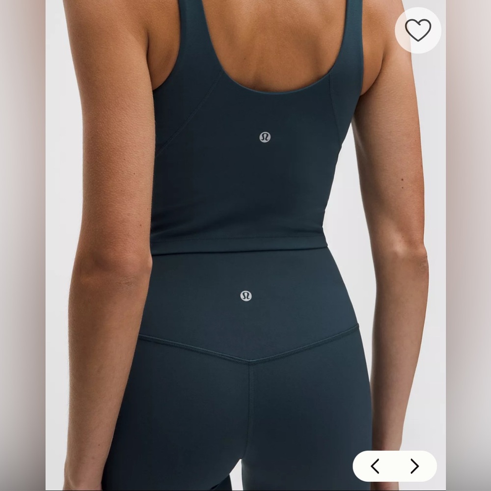 NWT Lululemon Set: Align Tank & High Rise Leggings 25” Indochine Blue Size 6 - Picture 5 of 11
